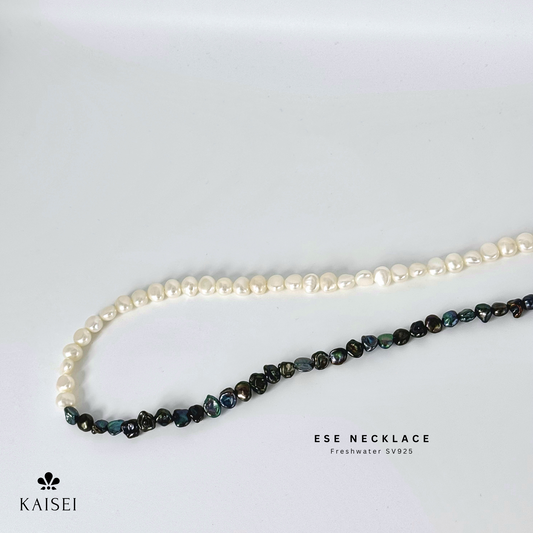 Kaisei Pearl - Ese Necklace Freshwater pearls SV925 Mix Color Necklace