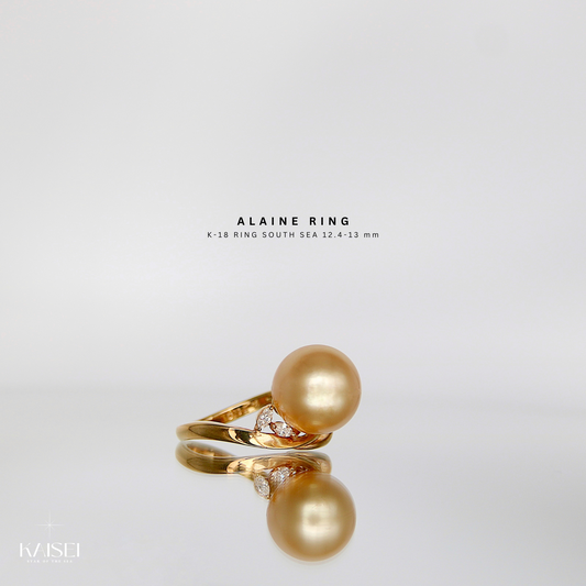 Kaisei Pearl - Alaine Ring K18 Gold South Sea Pearl 12.4-13 mm