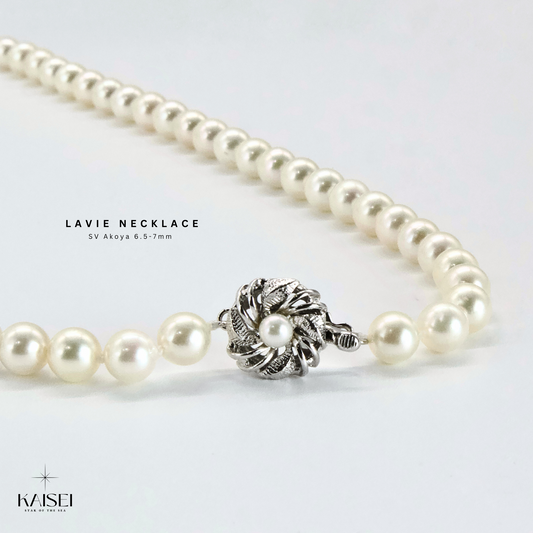 Kaisei Pearl - Lavie Necklace SV Akoya Pearl 6.5-7mm