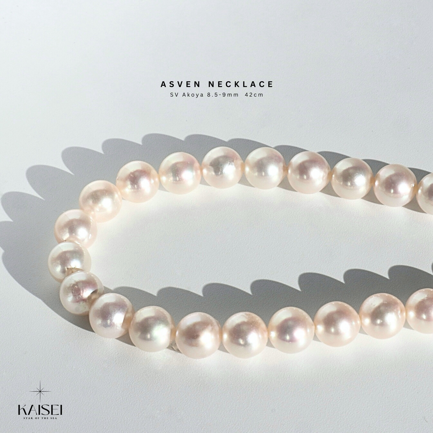 Kaisei Pearl - Asven Necklace Akoya Pearl Necklace Jewelry 8.5-9mm