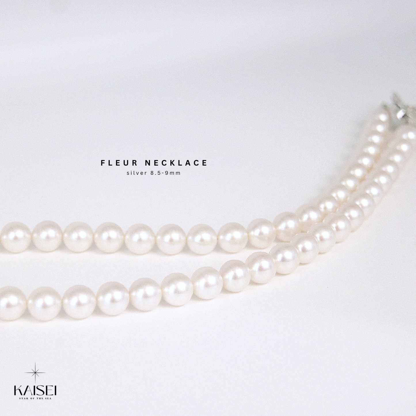 Kaisei Pearl - Fleur Necklace Japanese Akoya Pearl Luxury Jewelry