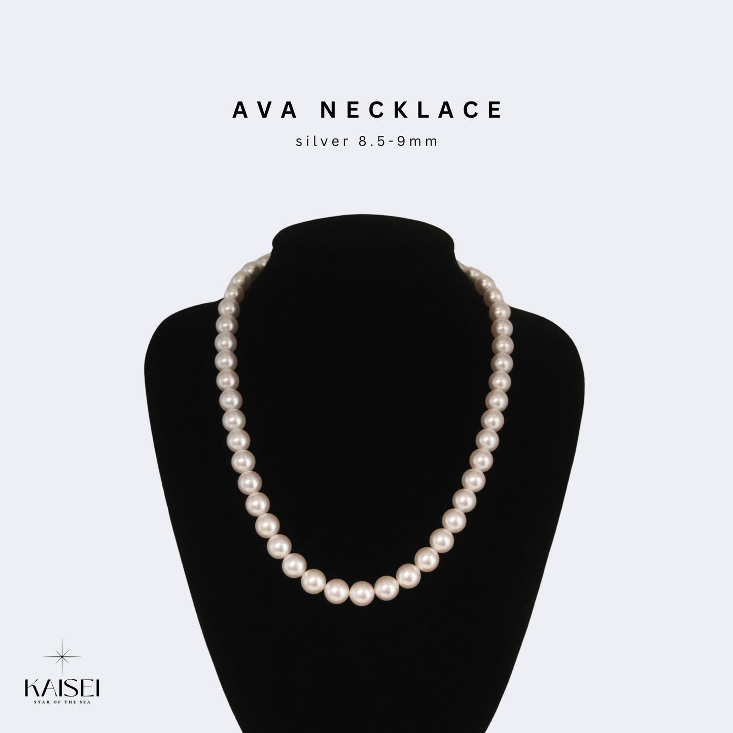 Kaisei Pearl - Ava Necklace Akoya Japanese Pearl 8.5-9mm Necklace Jewelry